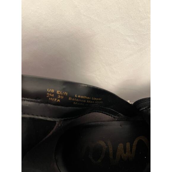 Sam Edelman Leather Ankle Boots Women’s 9 Medium Black - Picture 6 of 7